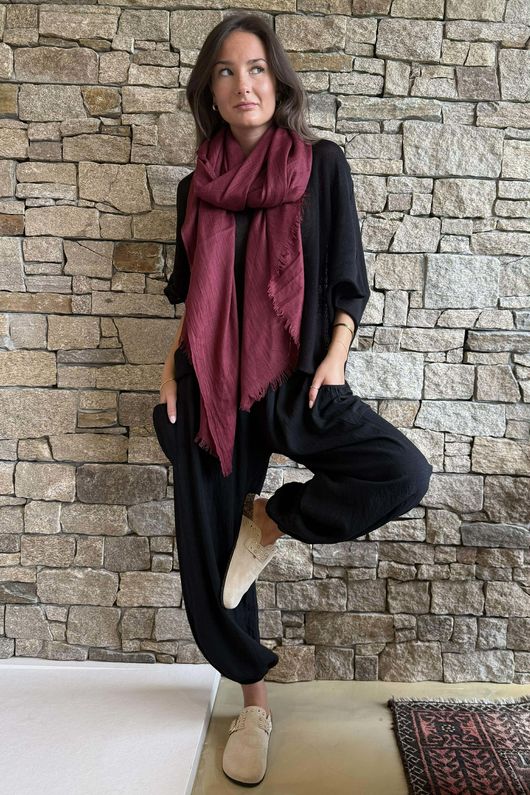 Basso Shirring Balloon Pant Black