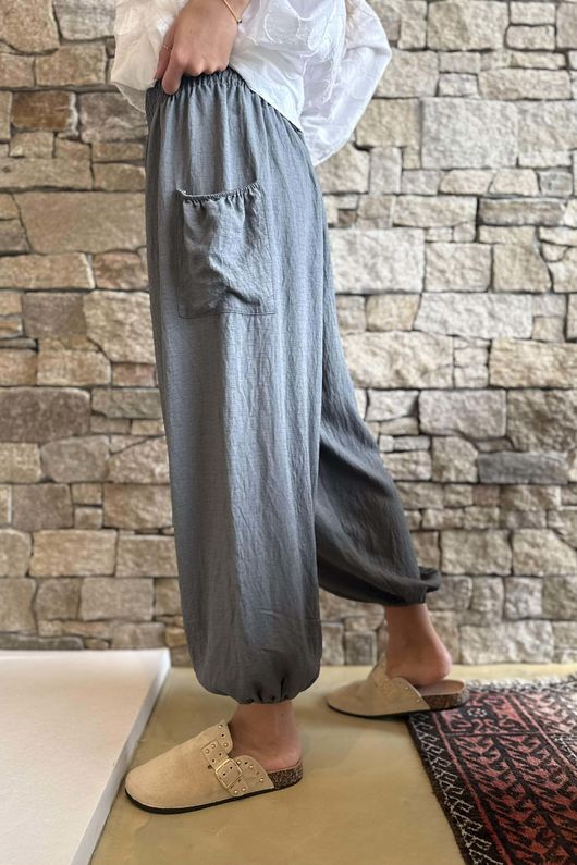 Basso Shirring Balloon Pant Graphite **