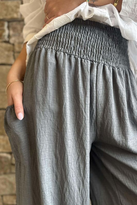 Basso Shirring Balloon Pant Graphite **
