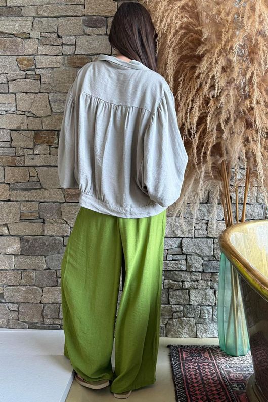 Basso Tie Smock Blouse Earth /5=