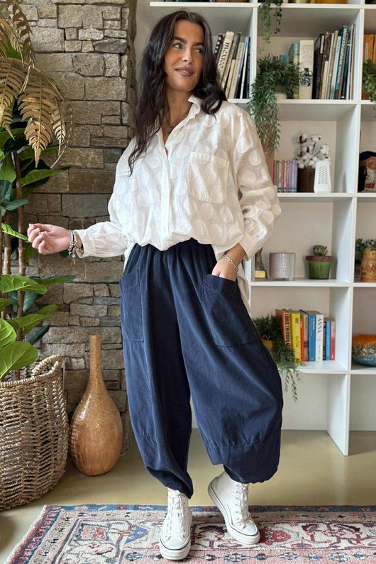  Bateau Needlecord Shelby Cocoon Pant Navy
