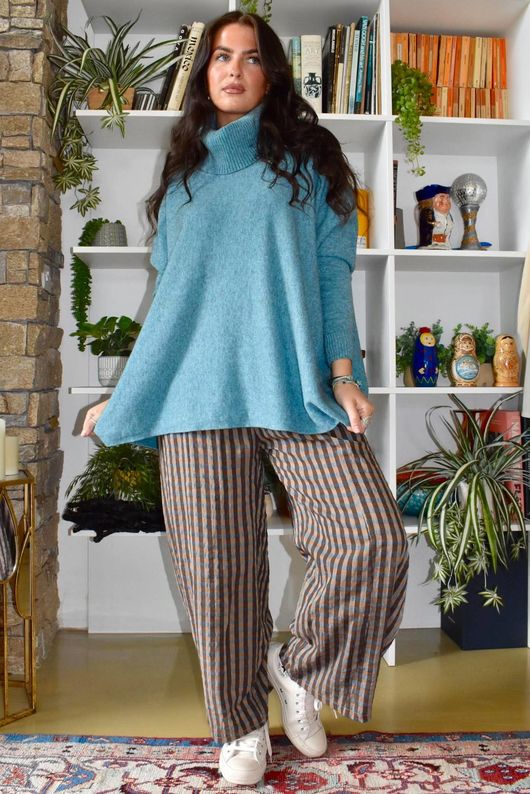 Beyond Terry Oversized Cowl Knit Duck Egg Marl