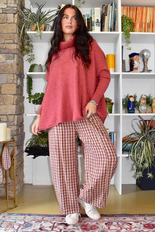 Beyond Terry Oversized Cowl Knit Rhubarb