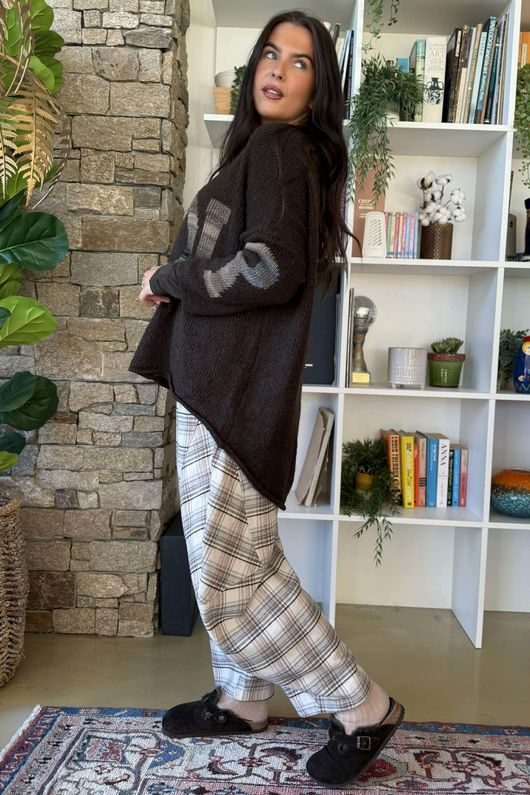 Big Softie Amour Slouch Knit Jumper Chocolate /13=