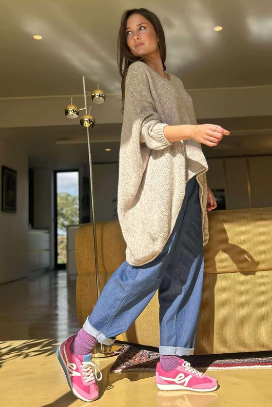 Big Softie Archie Slouch Knit Oatmeal /4 =