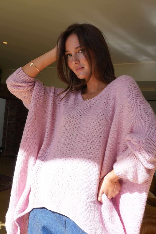 Big Softie Archie Slouch Knit Rose /4 =