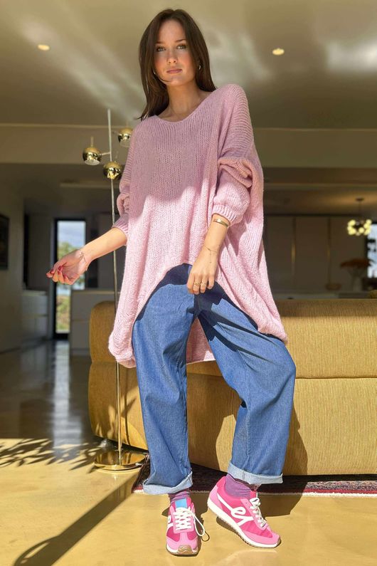 Big Softie Archie Slouch Knit Rose /4 =