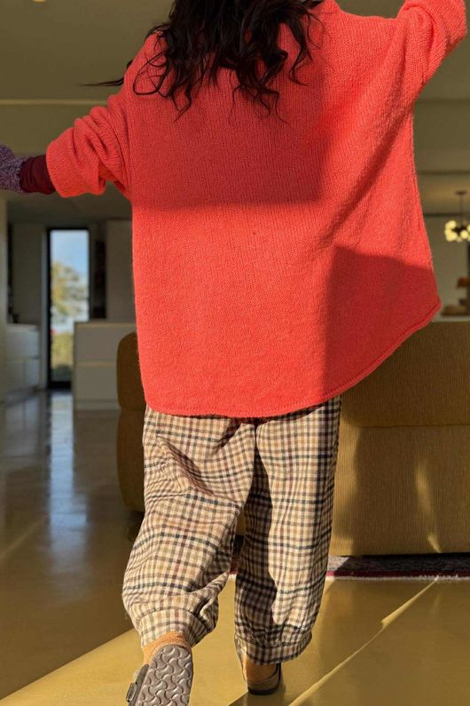 Big Softie Ombre Star Slouch Knit Jumper Watermelon