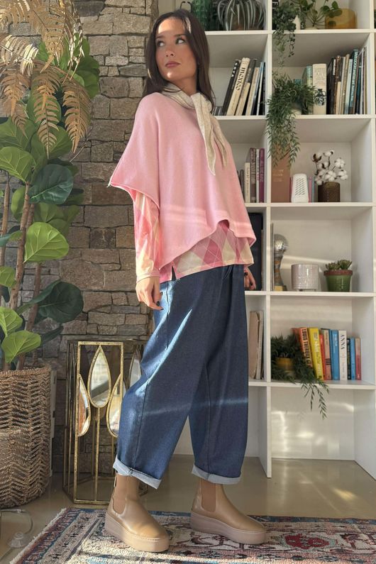 Bobby Mesh Layering Top Argyle B Sugar