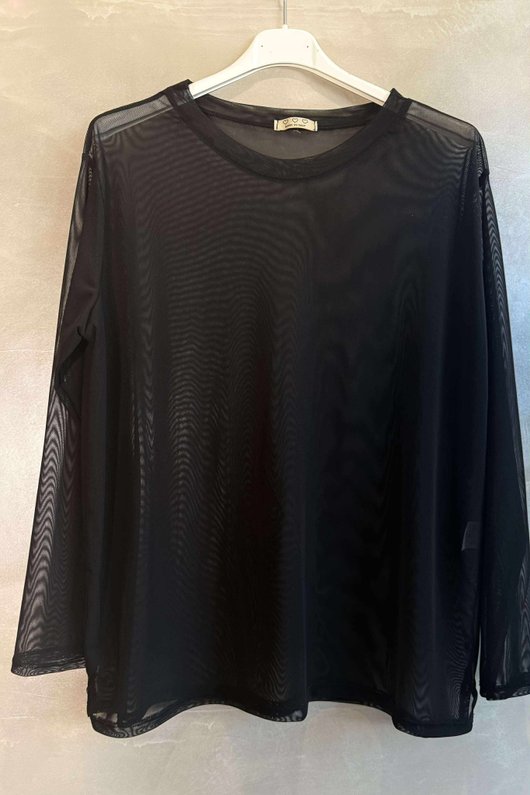 Bobby Mesh Layering Top Black /27=