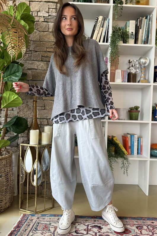 Bobby Mesh Layering Top Leopard Mono -