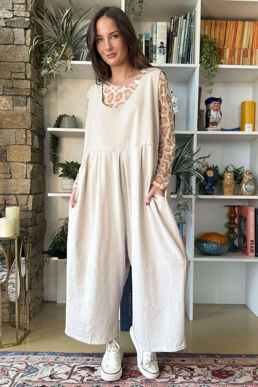 Bobby Mesh Layering Top Leopard Tuscan