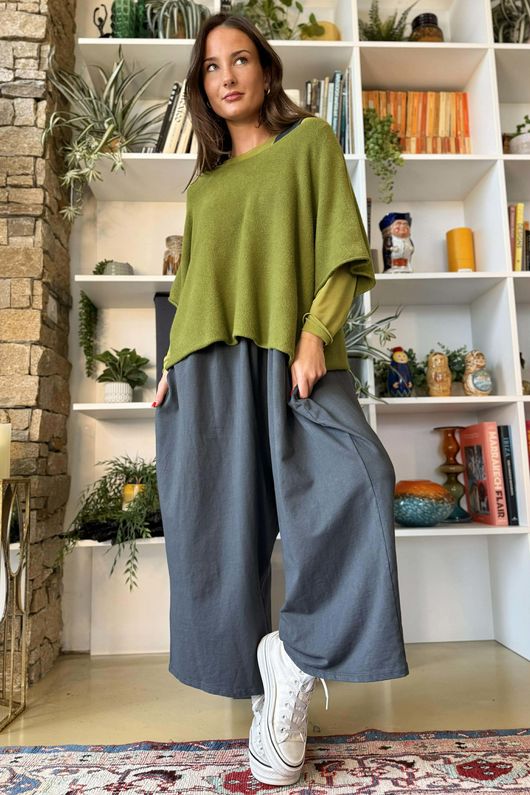 Bobby Mesh Layering Top Plain Olive 