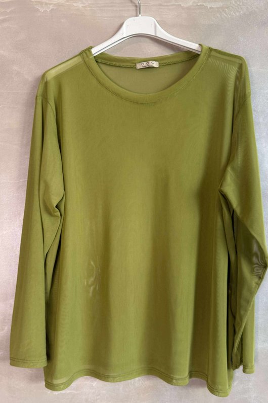 Bobby Mesh Layering Top Olive /9=