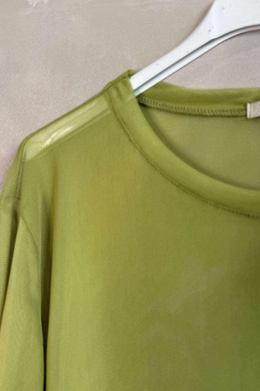 Bobby Mesh Layering Top Olive /9=
