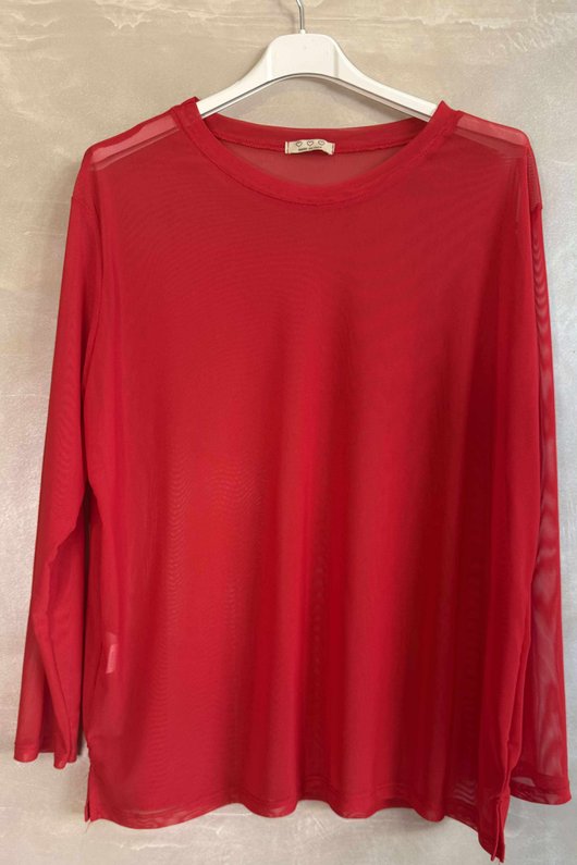 Bobby Mesh Layering Top Rouge /13=