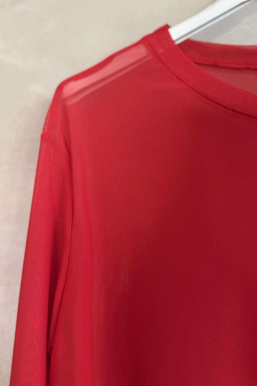 Bobby Mesh Layering Top Rouge