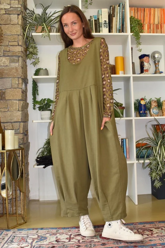 Bobby Mesh Layering Top Sana Leopard Olive