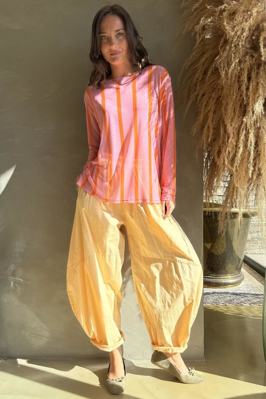 Bobby Mesh Layering Top Stripe Candy & Aperol /8=