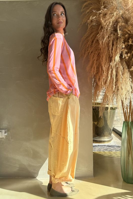 Bobby Mesh Layering Top Stripe Candy & Aperol /8=