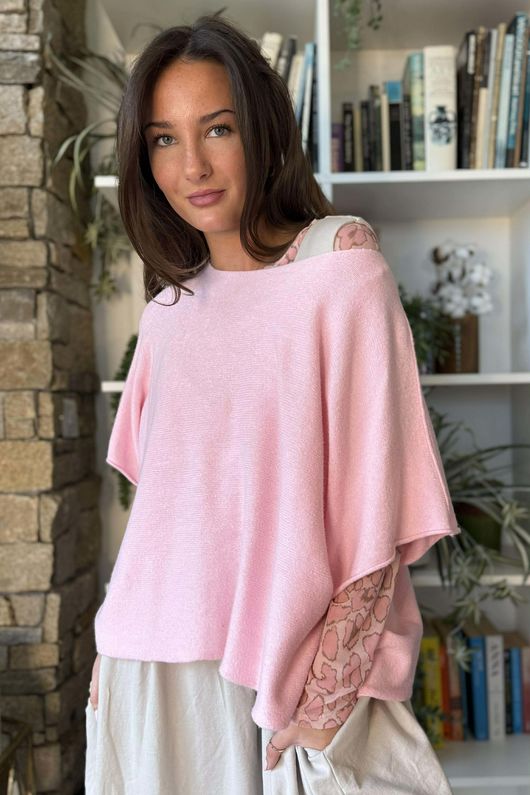 Bobby Mesh Layering Top Technicolour Leopard Rose & Mocha