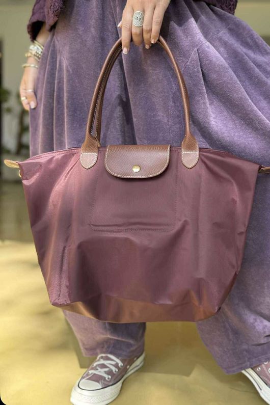 Bon Voyage Fold Travel Tote Bag Burgundy 