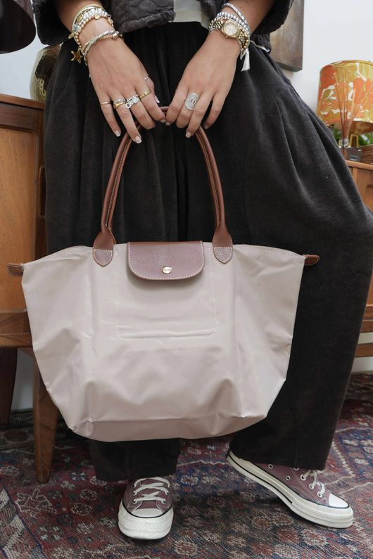 Bon Voyage Fold Travel Tote Bag Mocha