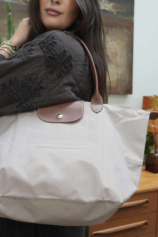 Bon Voyage Fold Travel Tote Bag Mocha