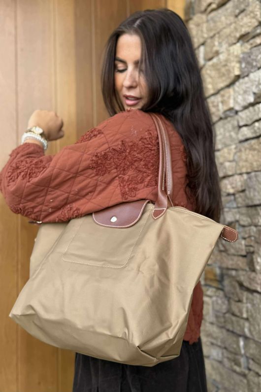 Bon Voyage Fold Travel Tote Bag Olive