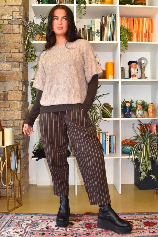 Burlington Stretch Carrot Leg Trouser Coffee Bean