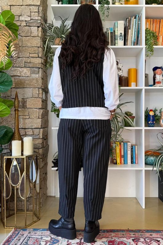 Burlington Stretch Waistcoat Black
