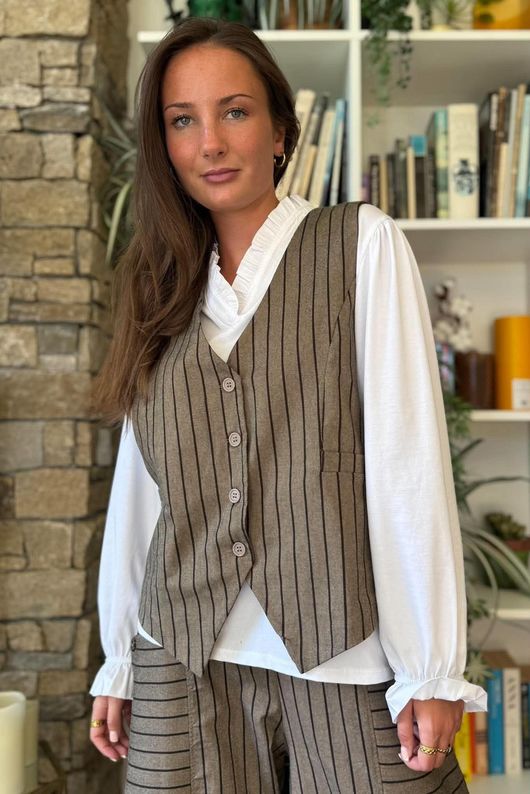 Burlington Stretch Waistcoat Earth