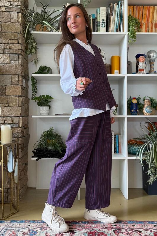 Burlington Stretch Waistcoat Fig