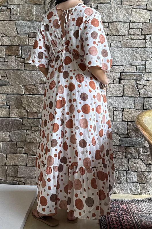 Calista Tie Back Dress Naturals  