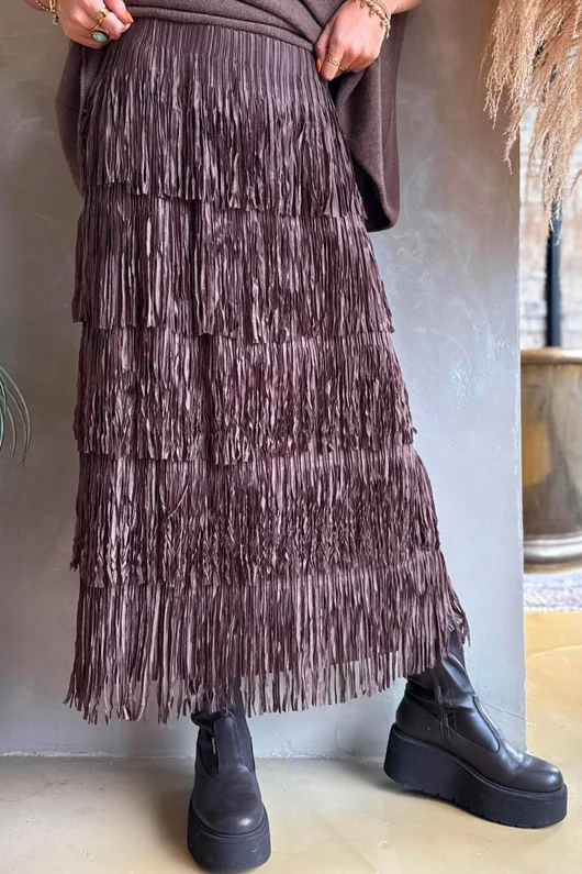 Cha Cha Tube Skirt Chocolate