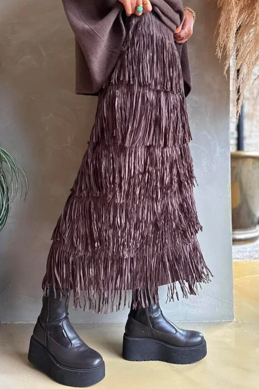 Cha Cha Tube Skirt Chocolate