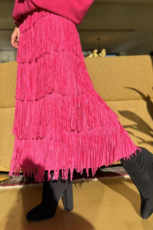 Cha Cha Tube Skirt Hot Pink