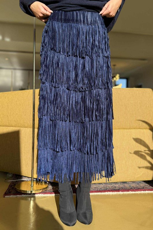 Cha Cha Tube Skirt Navy