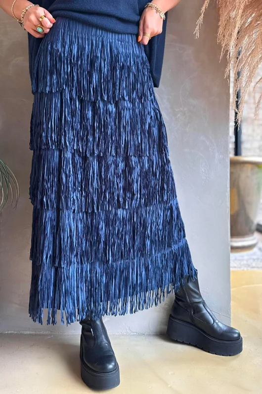 Cha Cha Tube Skirt Navy 