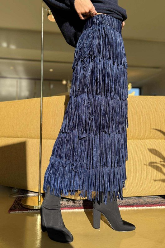 Cha Cha Tube Skirt Navy