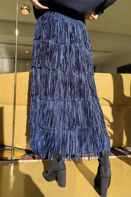 Cha Cha Tube Skirt Navy