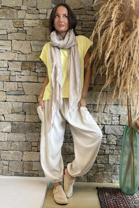  Classic Cotton Cap Sleeve Tee Lemon