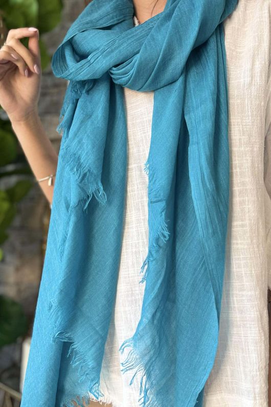 Classic Portobello Scarf Aegean Turquoise /20