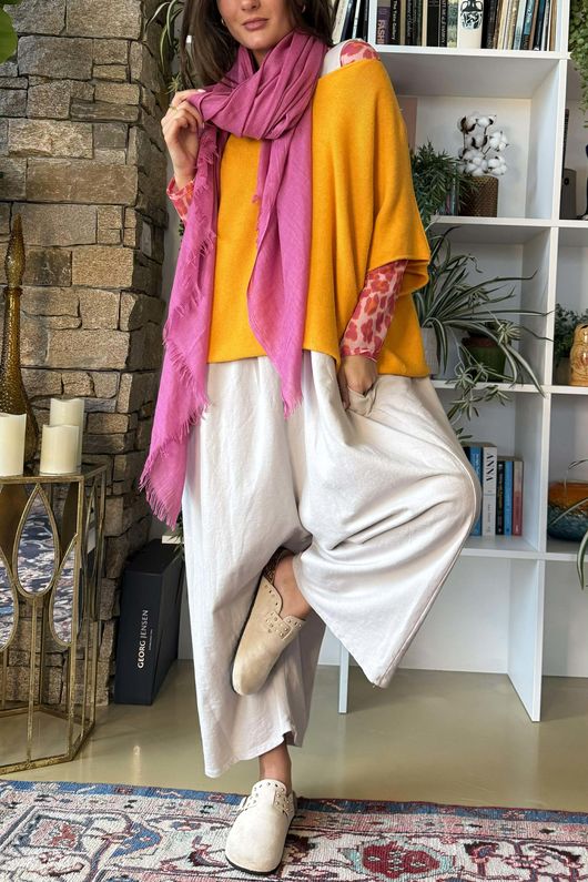 Classic Portobello Scarf Miami Pink 