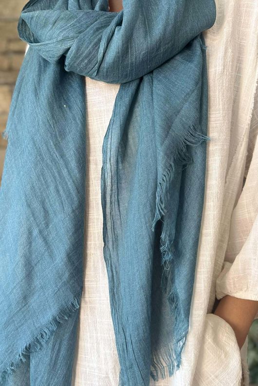 Classic Portobello Scarf Ocean Teal /20