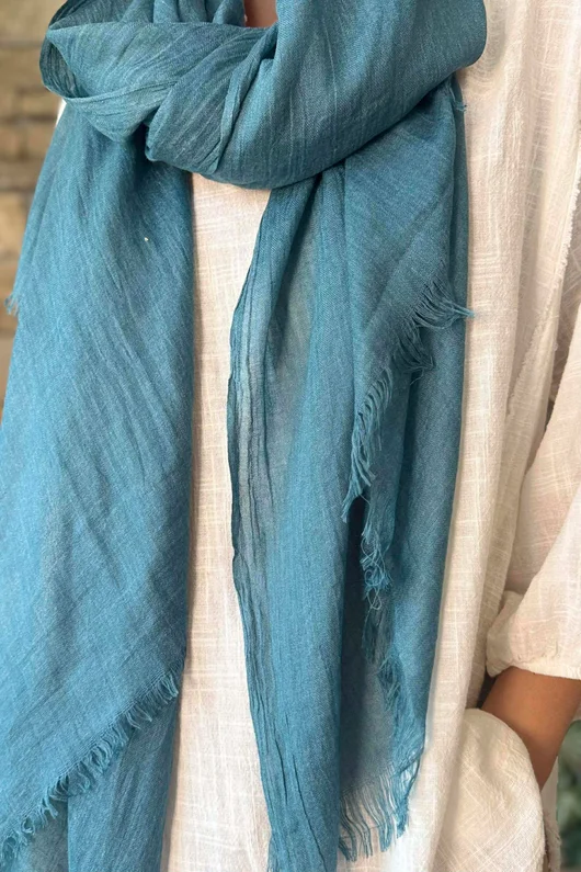 Classic Portobello Scarf Ocean Teal /20
