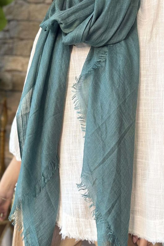 Classic Portobello Scarf Sea Green /20