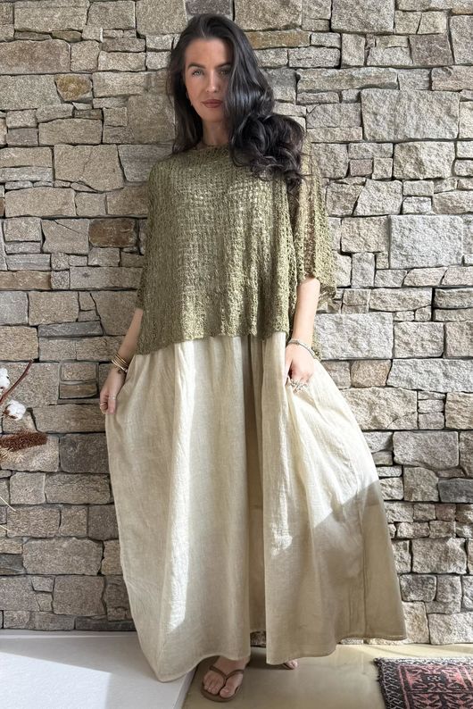 Cloud Loose Box Knit Moss /9=