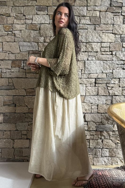 Cloud Loose Box Knit Moss /9=