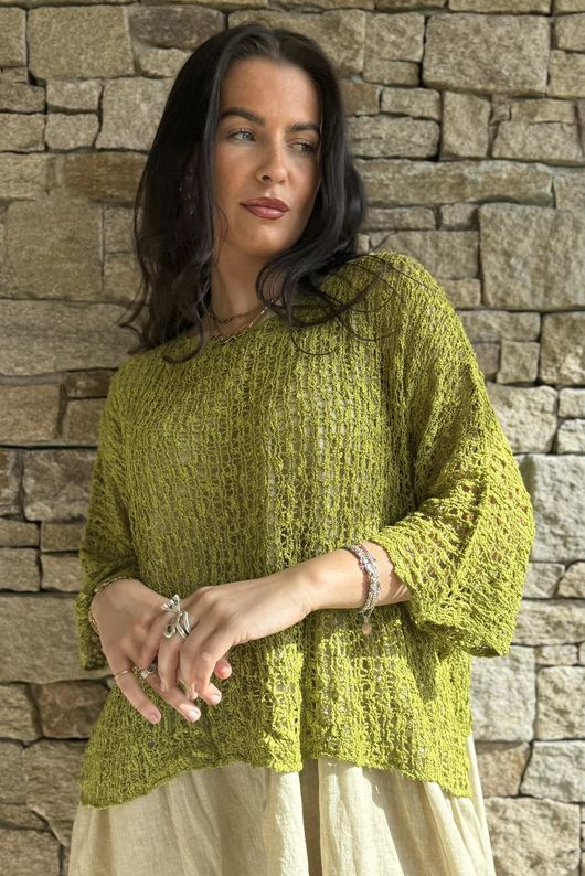  Cloud Loose Box Knit Olive /11=